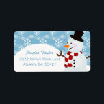 Snowman Address Labels Adressetikett<br><div class="desc">Cute Snowman Address Labels</div>