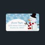Snowman Address Labels Adressetikett<br><div class="desc">Cute Snowman Address Labels</div>