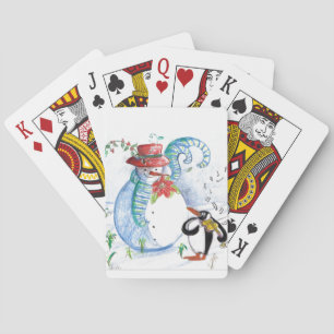 SNOWMAN AND PENGUIN'S WINTER SERENADE SPEL KORT