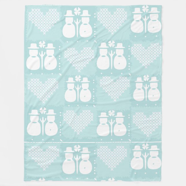 Snowman Blanket & Throws Fleecefilt (Framsidan)