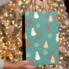 Snowman & Christmas Icons Pattern- Playful Holiday