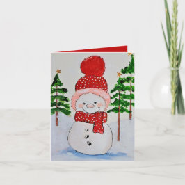 Snowman Christmas Kort