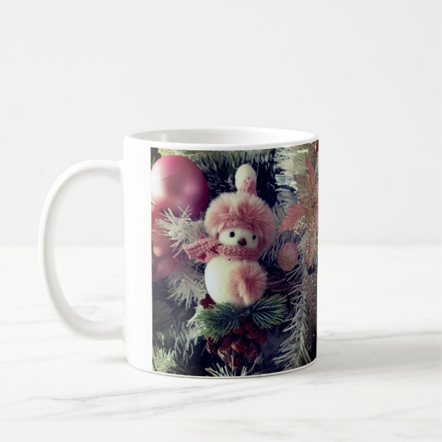 Snowman Christmas Mug – Cozy Winter Cup Kaffemugg (Vänster)