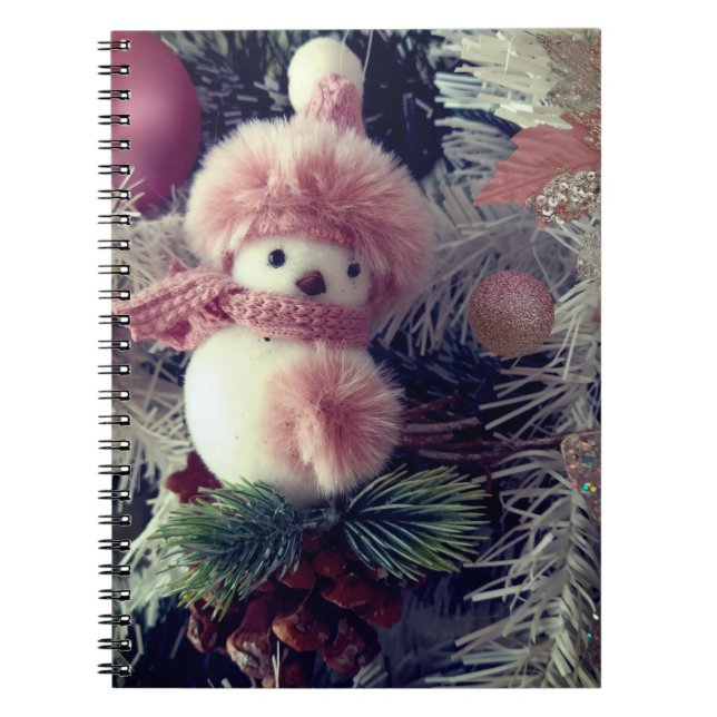 Snowman Christmas Notebook Anteckningsbok (Framsidan)