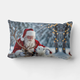 Snowman Christmas Throw Pillow Lumbarkudde