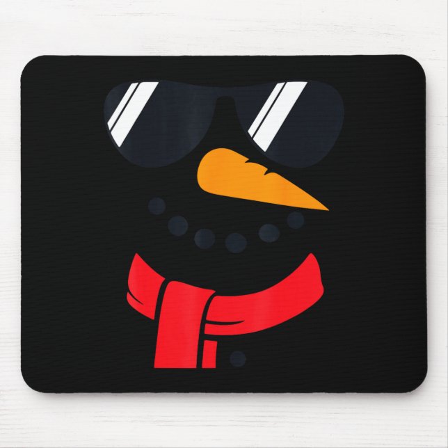 Snowman Face Family Christmas Matching Costume Men Musmatta (Framsidan)