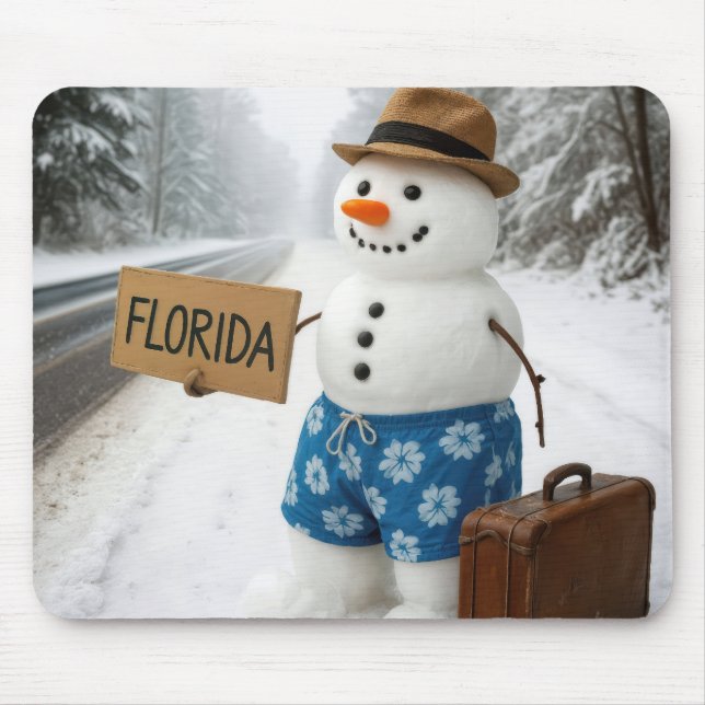 Snowman Hitchhiking to Florida Musmatta (Framsidan)