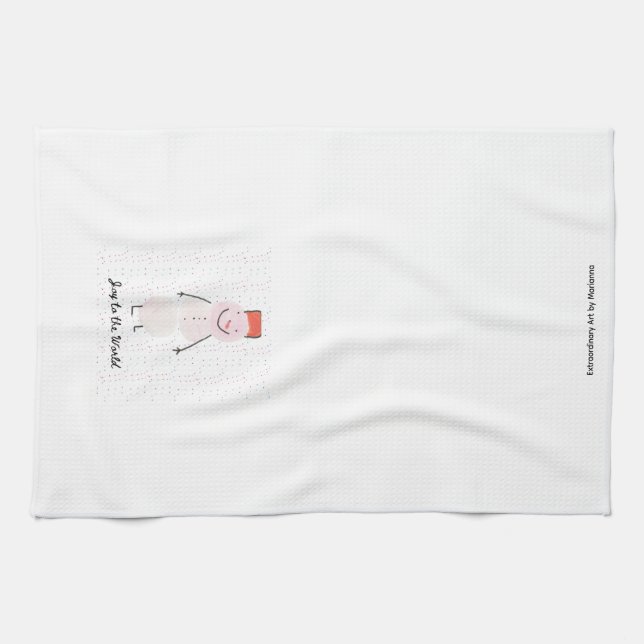 Snowman Kitchen Towel Kökshandduk (Horisontell)