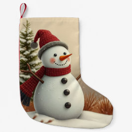 snowman liten julstrumpa