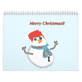Snowman. Merry christmas!! Kalender