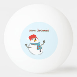 Snowman. Merry Christmas. Pingisboll