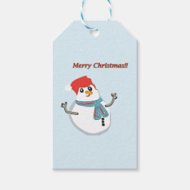 Snowman, Merry Christmas!! Presentetikett