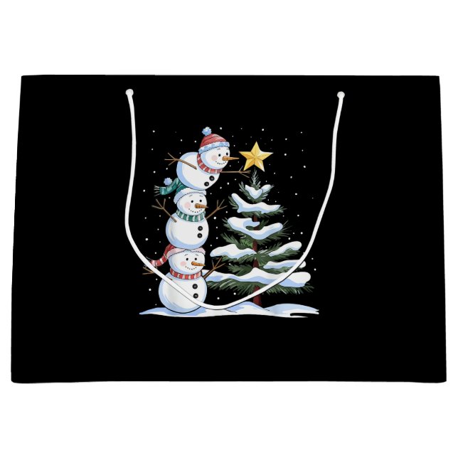 Snowman Merry Christmas Santa Claus Tree Snow Fami (Framsidan)