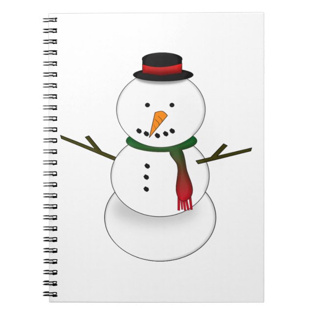 Snowman Notebook Anteckningsbok (Framsidan)