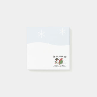 Snowman Post It Notes | I'm Fine Post-it Block