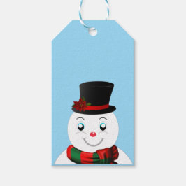 snowman presentetikett
