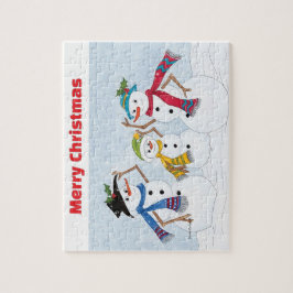 Snowman Puzzle Pussel