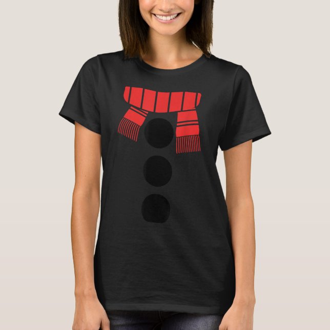 Snowman Shirt Adult Kids Men Women White Snowman C T Shirt (Framsida)