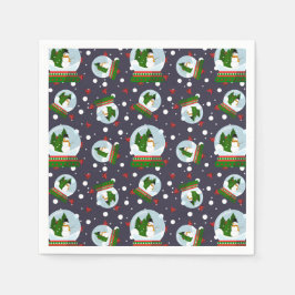 Snowman Snow Globes Pappersservett