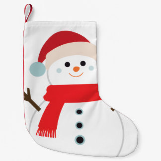 SNOWMAN sock for warm decor Christmas Liten Julstrumpa