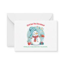 Snowman Spa Day – Funny Christmas Greeting Card