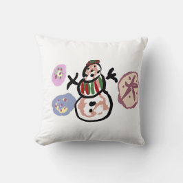 Snowman sweet kudde