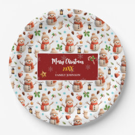 Snowman Winter Holiday - Merry Christmas