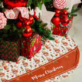 Snowman Winter Holidays - Merry Christmas Julgransmatta Fleece