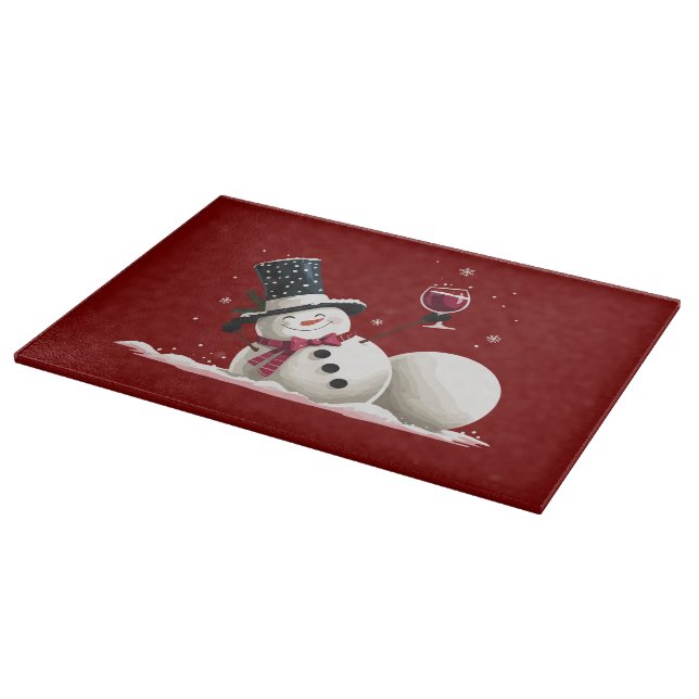 Snowman With Wine Christmas Gift Xmas Holiday  (Hörn)