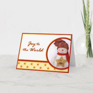 Snowmann-hälsningskort Helgkort