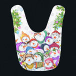 Snowmans jul Baby Bip Gift Hakklapp<br><div class="desc">Lycklig Snowmans God jul Party Funny Teckning Tecknad Snögubbe - Välj / lägg till din unika text / teckensnitt / Färg - Gör din Speciella gåva - Ändra storlek och flytta eller ta bort och lägg till inslag / bild med anpassning verktyg! - Teckning och MJÖLKS utformning. Du kan också...</div>
