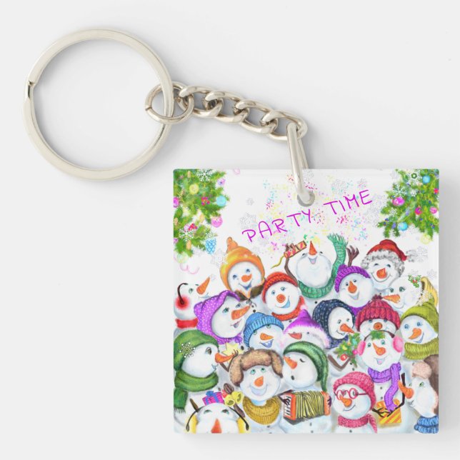 Snowmans jul Keychain Gift (Framsidan)