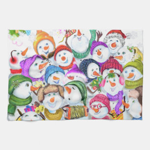 Snowmans jul Kitchen Towel Gift Kökshandduk
