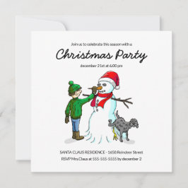 Snowmans-julpartiets inbjudan