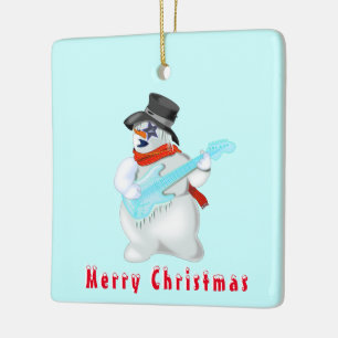Snowmans Sten God jul Party Roligt Teckning Julgransprydnad Keramik