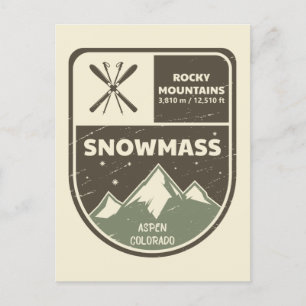 Snowmass Aspen Rocky mountains Colorado Vykort