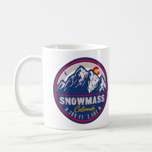 Snowmass Colorado Mountains Vintage Ski Souvenirs Kaffemugg
