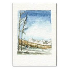 Snowmass, Colorado Watercolor Bordsnummer