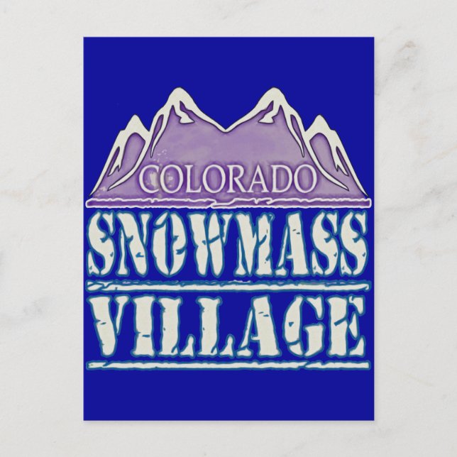 Snowmass Village, Colorado Vykort (Framsida)