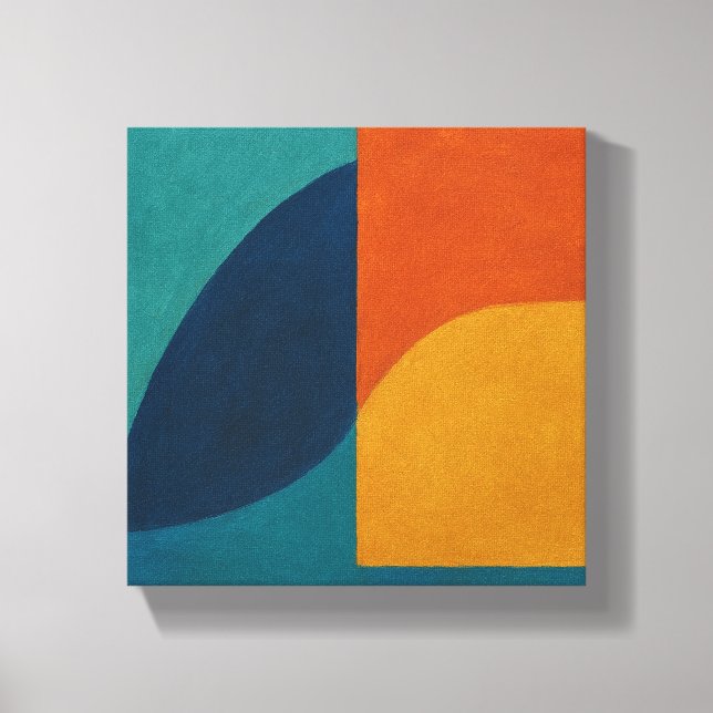 "Snowmelt Resonance" Abstract Canvastryck (Framsida)