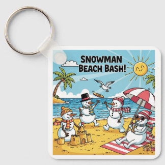 Snowmen Beach Bash Nyckelring