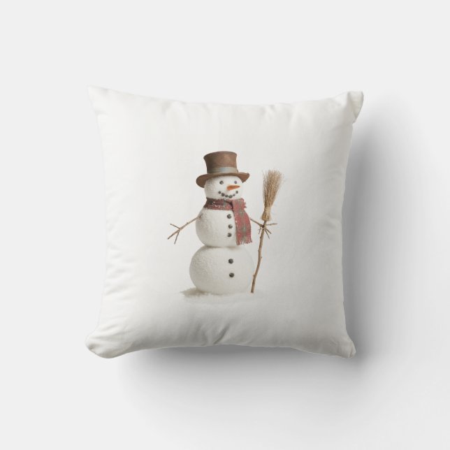 Snowmen throw pillow kudde (Framsida)