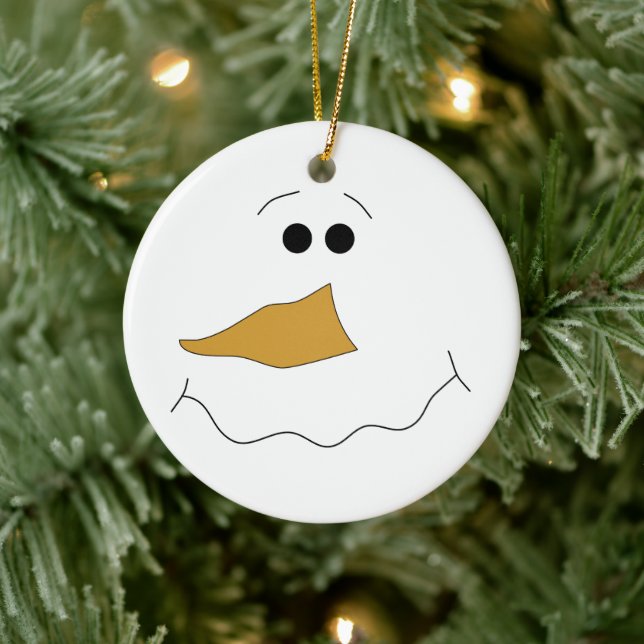 Snowmnan Ansikte Ornament (Träd)