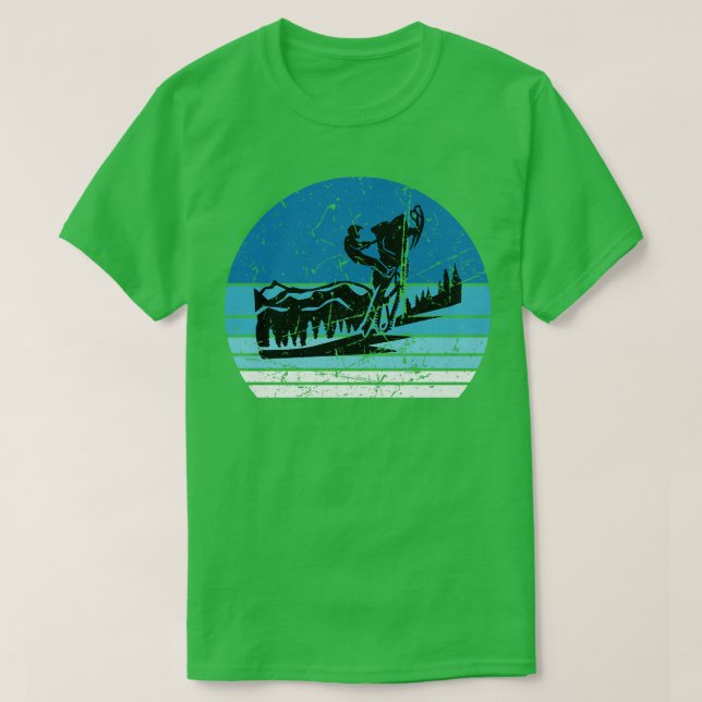Snowmobil Retro T Shirt (Design framsida)