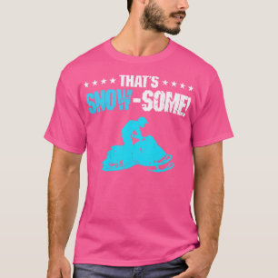 Snowmobil Riding Snö lite underlig motorspets T Shirt