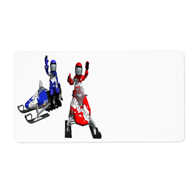 Snowmobil Tävling Fraktsedel (Framsidan)