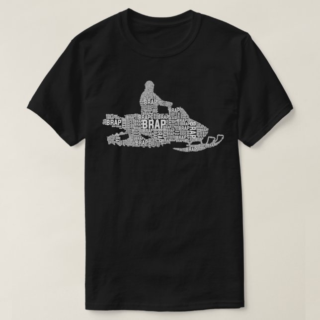 Snowmobile Brap T Shirt (Design framsida)