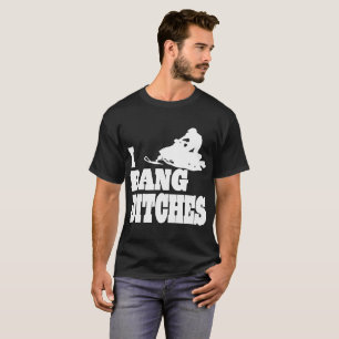 Snowmobile dikar jag smällen tshirten tröja