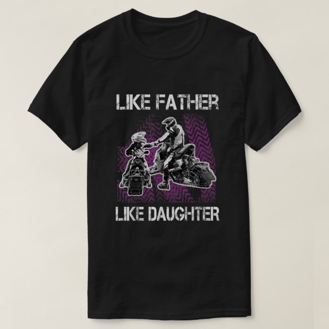 Snowmobile Far och Dotter T Shirt Girls Snowc (Design framsida)