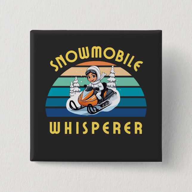 snowmobile girl winters helgdag knapp (Framsida)